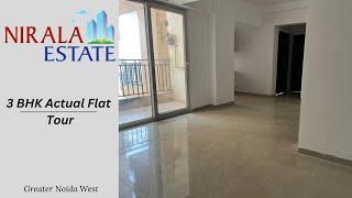 Nirala Estate - 3 Bhk (1440sqft) Actual Flat Tour #noidaextension #niralaestate #bricksbybricks