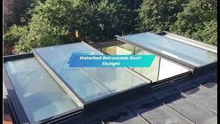 Retractable Roof Skylight Window|Sliding Skylight|Automated Retractable Roof