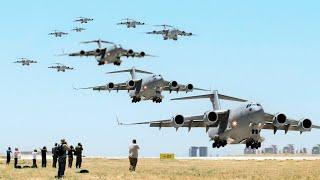 Россия в шоке: десятки американских C-17 развертывают HIMARS на поле боя