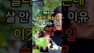 샐러드만 먹는데도 살 안 빠지는 이유 4가지