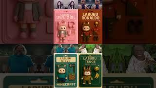 Unboxing Labubu UwU VS Ronaldo VS Steve VS Tenge