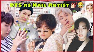 BTS as Nail Artist | Hindi dub @BTSkicuteduniya