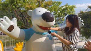 ASMR At the Playground with PORORO LOOPY Friends  / 100+ tingles / Tracing , Tapping , Scratching