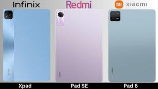 Infinix Xpad VS Redmi Pad SE VS Xiaomi Pad 6