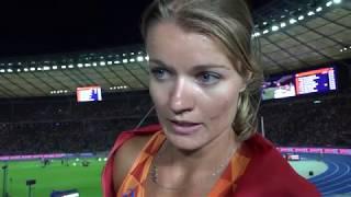 Dafne Schippers (NED) after winning Bronze in the 100m