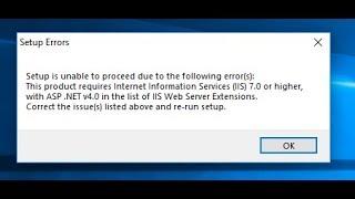 How to solve setup is unable to proceed due to the following errors office 2019