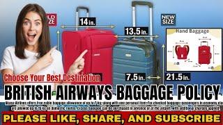 British Airways  Baggage Allowance