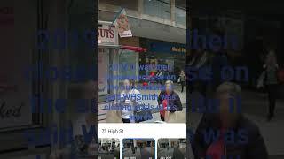 Abandoned WHSmith in High Street, Birmingham Then VS Now