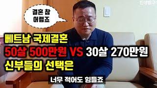 베트남 국제결혼 신랑의 소득은 어느 정도 되어야 하나요