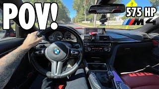 575HP BMW M4 POV Drive 6 Speed (Loud Exhaust)