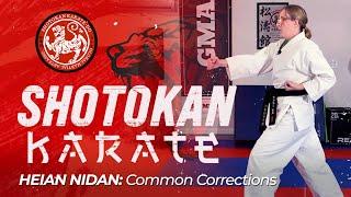 Shotokan Karate | SHORT LESSON: Heian Nidan - Common Corrections