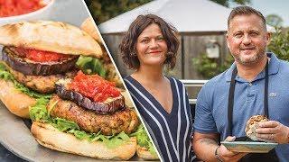 Pork Burgers with Darren Gough and Genevieve Taylor