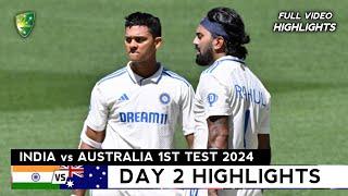 India vs Australia 1st Test 2024 Day 1 Full Highlights | IND vs AUS 1st Test 2024 Day 1 Highlights