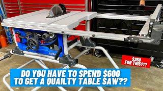 You Get What You Pay For....  ||  Kobalt Table Saw TS10601  ||  Full Review