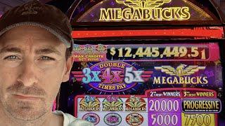 152 - Las Vegas Livestream - 12.4 Millionen Las Vegas Megabucks Slot machine LIVESTREAM im Bellagio