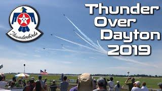 USAF Thunderbirds - 2019 Dayton Air Show (GREAT SPEED & SOUND)