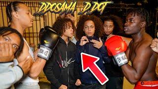 BOXING DRILL RAPPERS IN THE HOOD! *LAST TO GET KNOCKED OUT * NOTICUZ VS DD OSAMA AND SUGARHILLDDOT