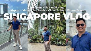 SINGAPORE VLOG - Arrival, Marina Bay Sands, Cloud Forest, Sky Tree and Flower Dome via KLOOK