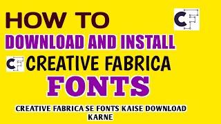 How To Download & Install Creative Fabrica Fonts (Step-by-Step) Free and Easy Fonts dawnload