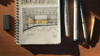 Inside My Sketchbook + An Architect's Sketching Tools