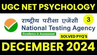 Ugc net/jrf psychology solved paper 2024