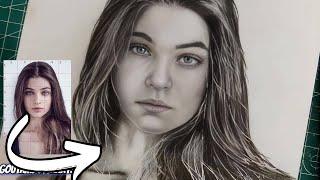 Beautiful Barbara Palvin Pencil Drawing  | Realistic Fan Art | Goutamduttaarts