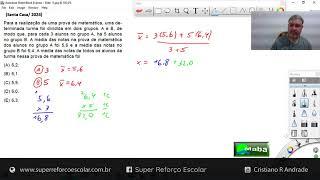 MABA CONCURSOS  -  SANTA CASA  -  2024 - MÉDIA ARITMÉTICA PONDERADA  -  Com prof. Cristiano Andrade
