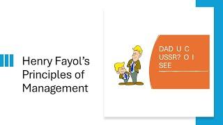 Decoding Fayol's Management Principles