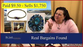 Real Bargains Found: Schreiner, Diamond, Amethyst, Silver, Gold Jewelry, Signed Painting - Dr. Lori