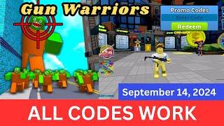 *All Codes Work* Gun Warriors ROBLOX, September 14, 2024