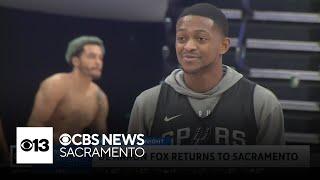 De'Aaron Fox returns to Sacramento for first time since San Antonio trade