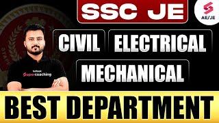 SSC JE 2025 Best Department For Civil, Electrical And Mechanical |