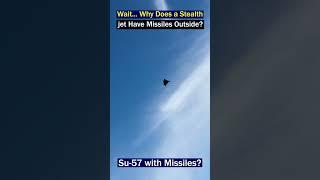 Su-57 Stealth Fighter Spotted with External Missiles!