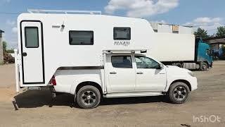 Установили жилой модуль с боковым входом на пикап. Piligrim Camper 370LX