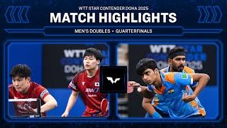 Harimoto/Matsushima vs Achanta/Suravajjula | MD QF | WTT Star Contender Doha 2025