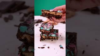 This RICH brownie filled chocolate bar is mind blowing!