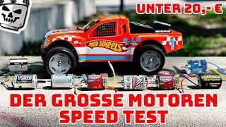 RC Motoren Test Brushed unter 20 euro bis 40 KM/H Top Speed