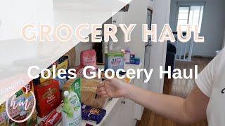 Australian Coles Grocery Haul | Family of 4