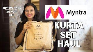 Huge Myntra Kurta Set Haul | Myntra Kurti Set Haul | Latest Myntra Haul