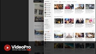 VideoPro - How to configure VideoPro homepage