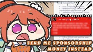 The man who sponsored Kiara sent dumb superchats. Kiara: DON'T SEND ME SUPERCHATS [Hololive EN]