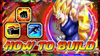 HOW TO BUILD! SEZA STR Super Saiyan 3 Vegeta Hidden Potential DBZ: Dokkan Battle