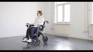 Rollz Motion Electric - 3-in-1 rollator walker, transport chair and electric wheelchair demo