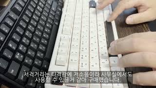 AULA F87Pro 독거미 오테뮤 저소음 피치 키보드 타건