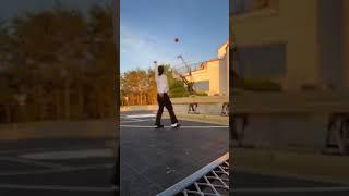 Duke Dennis returns back to the AMP house & plays basketball on the AMP court