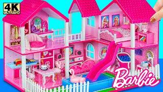 How to Build AMAZING Pink Barbie Dream House with Water Slide From Cardboard️ DIY Miniature House