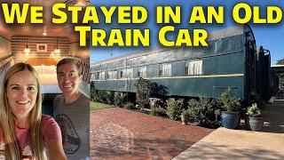 We Stayed in an Old Train Car! - The Hotel Chalet at the Choo Choo - Chattanooga Adventure
