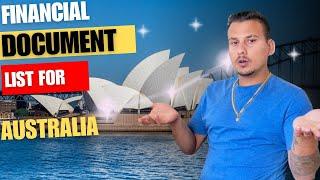 FINANCIAL DOCUMENT ma k k chainxa || Documents required for australian student visa.