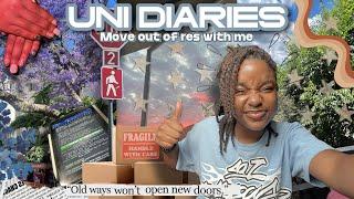 Uni Diaries | move out of res with me! || packing boxes, mall runs & more!!