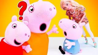 Peppa Wutz Spielzeug Video. Schorsch ist verschwunden. Video für Kinder auf Deutsch